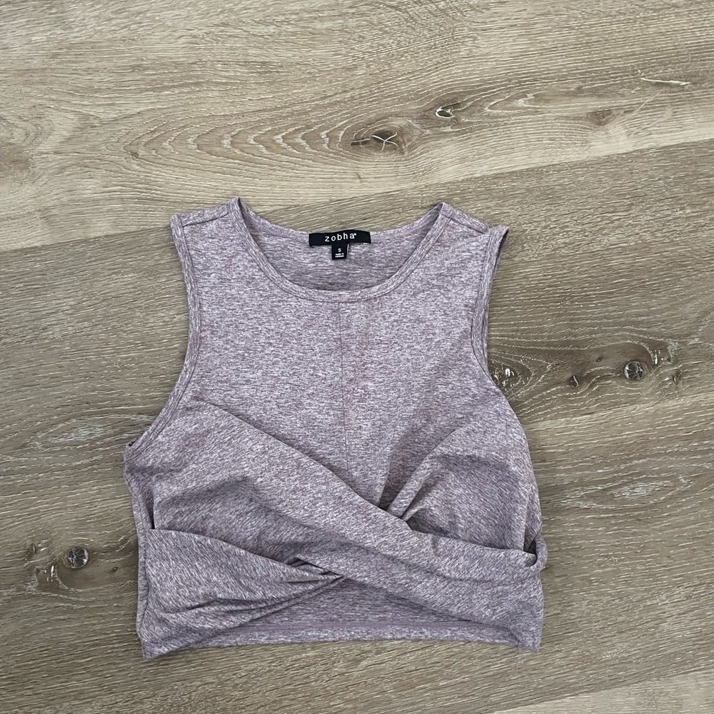 Zobha athletic purple top